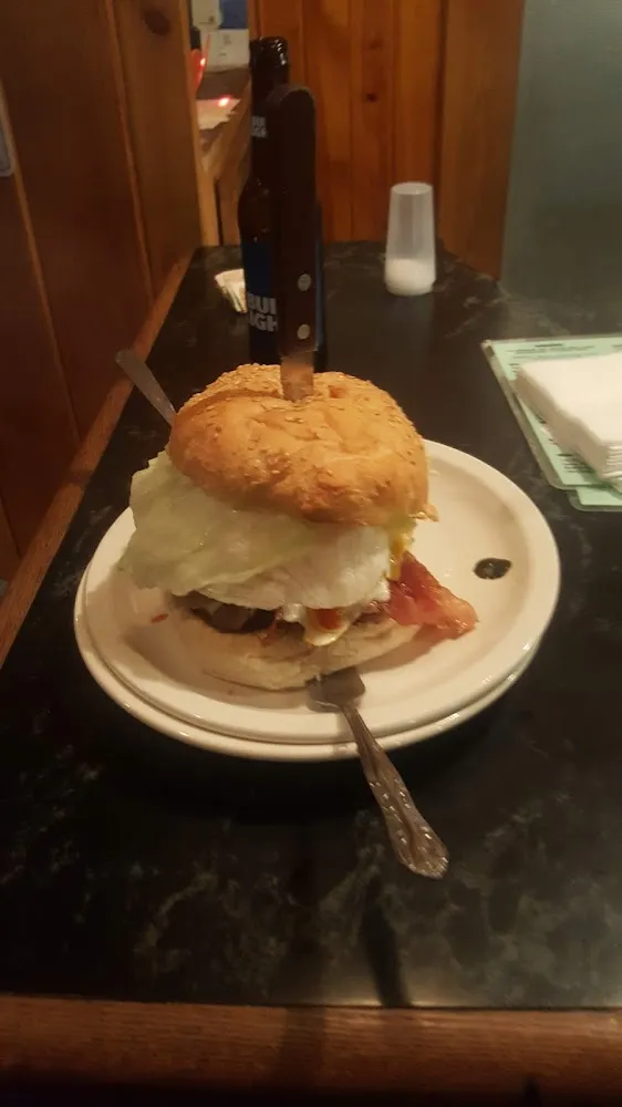 Monster Burger Mushrooms Onions Bacon